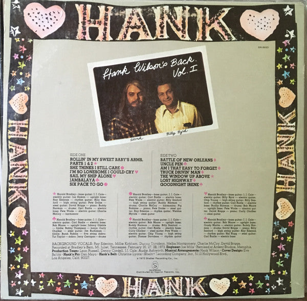 Hank Wilson's Back Vol. I - Leon Russell (1973) (Used)