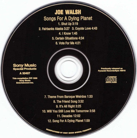 Songs For A Dying Planet - Joe Walsh (1998) (Used)