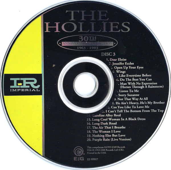 30th Anniversary Collection 1963-1993 - The Hollies (1993) (Used)