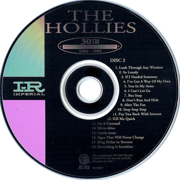30th Anniversary Collection 1963-1993 - The Hollies (1993) (Used)