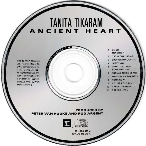 Ancient Heart - Tanita Tikaram (1988) (Used)
