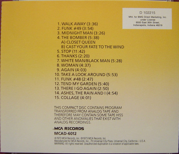 15 Greatest Hits - James Gang (1990) (Used)