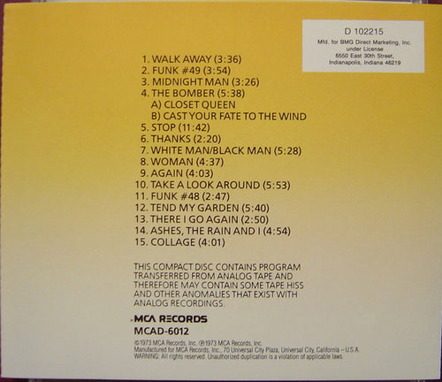 15 Greatest Hits - James Gang (1990) (Used)