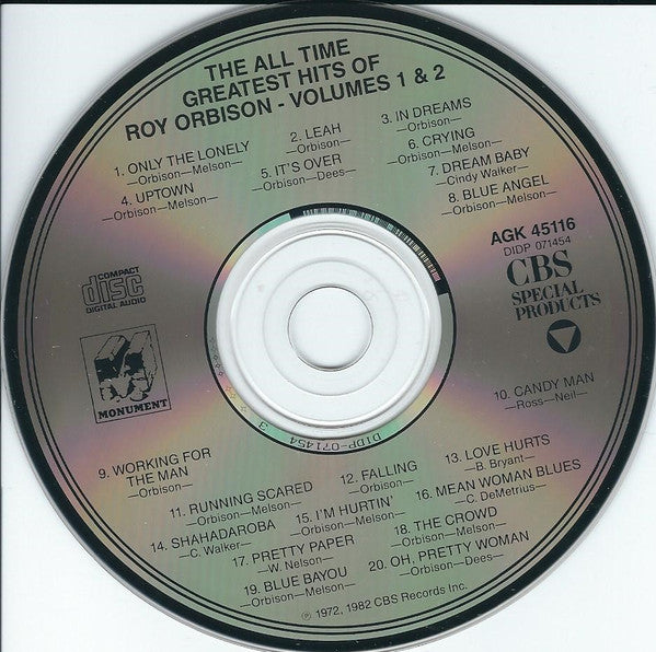 The All-Time Greatest Hits Of Roy Orbison - Roy Orbison (1989) (New)