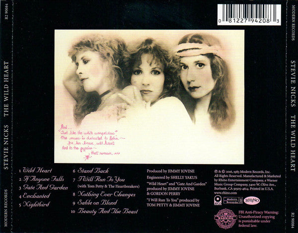 The Wild Heart - Stevie Nicks (2016) (Used)