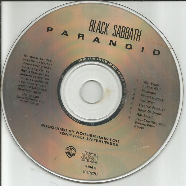 Paranoid - Black Sabbath (-) (Used)