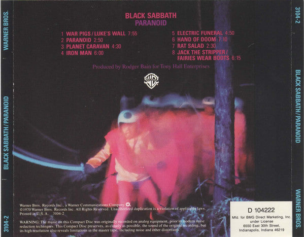 Paranoid - Black Sabbath (-) (Used)