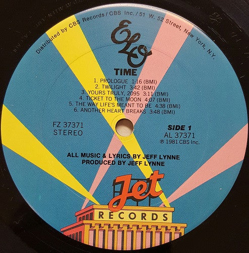 Time - Electric Light Orchestra (1981) (Used)