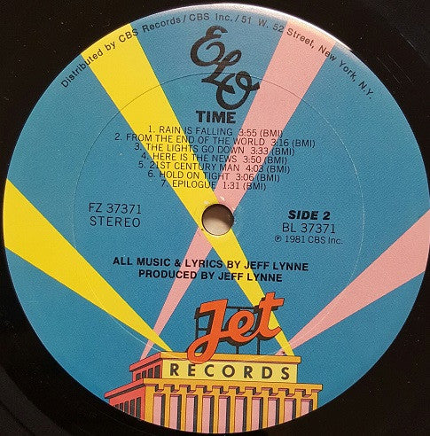 Time - Electric Light Orchestra (1981) (Used)