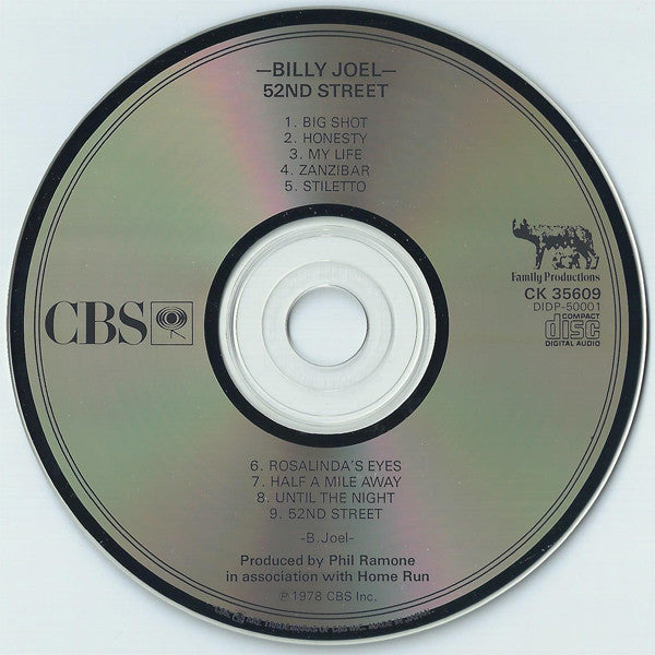 52nd Street - Billy Joel (1984) (Used)