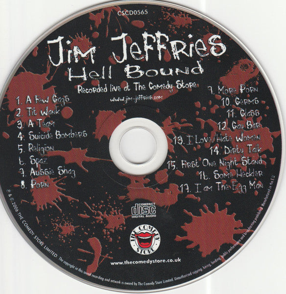 Hell Bound Recorded Live At The Comedy Store - Jim Jefferies (2006) (Used)