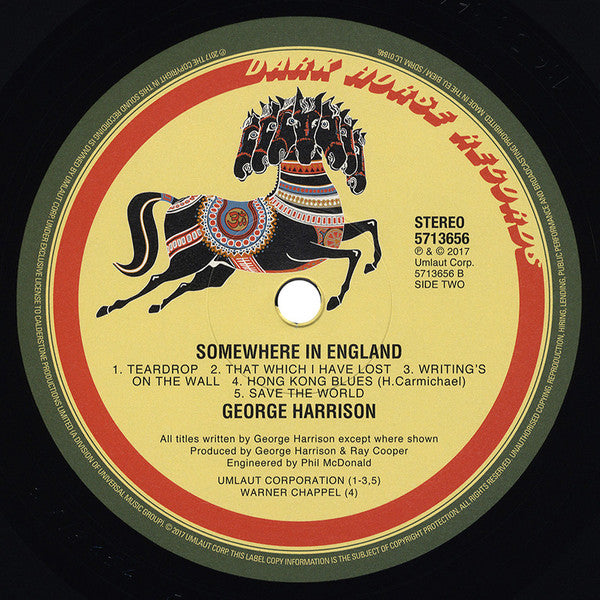 Somewhere In England - George Harrison (2017) (New)
