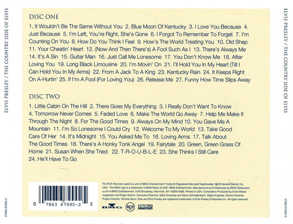 The Country Side Of Elvis - Elvis Presley (2001) (Used)