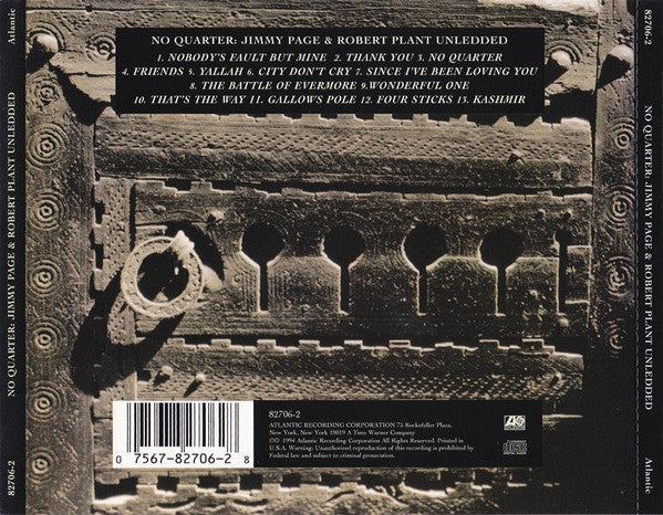 No Quarter: Jimmy Page & Robert Plant Unledded - Jimmy Page & Robert Plant (1994) (Used)